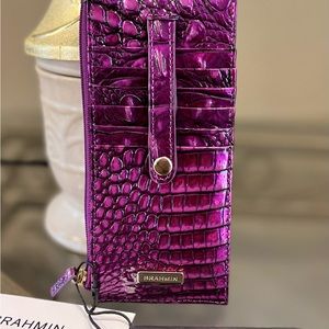 Brahmin Purple Potion Credit Card Wallet